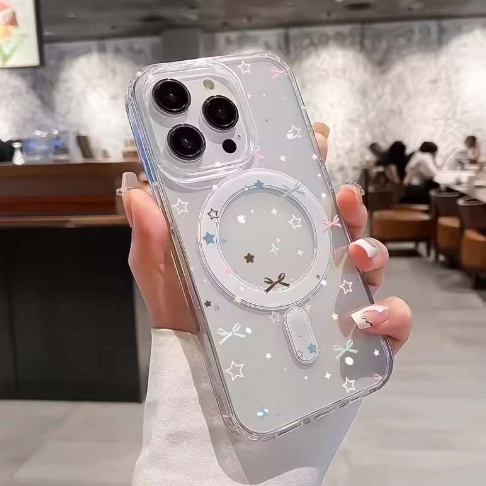 Star Bow Print Clear Phone Cas - Mini Pc Case 评论和价格