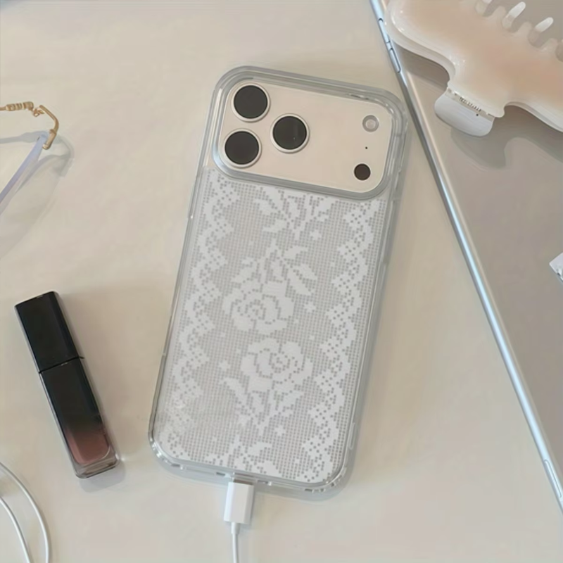 Korean Romantic White Lace Ros - Mini Pc Case 评论和价格