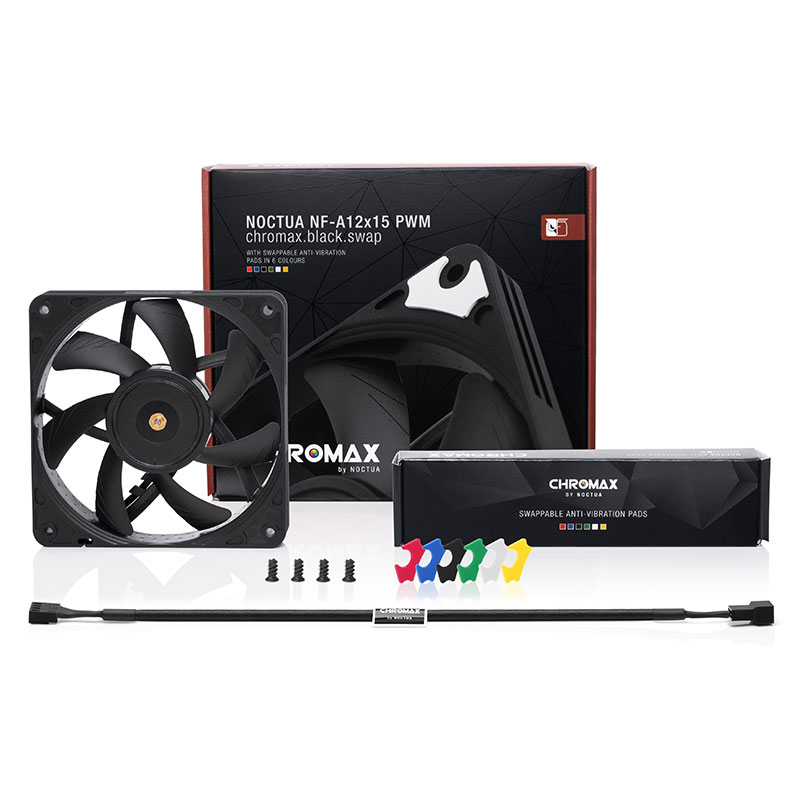 Noctua NF-A12x15 PWM Chromax.b - Case Fan Controller 评论和价格
