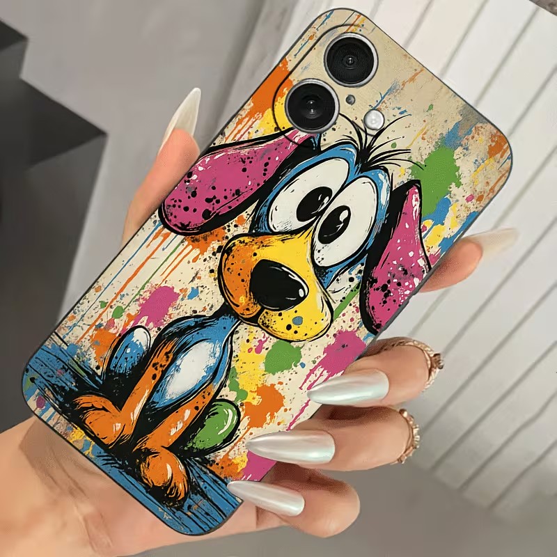 Graffiti Colored Puppy TPU Pho - Mini Pc Case 评论和价格