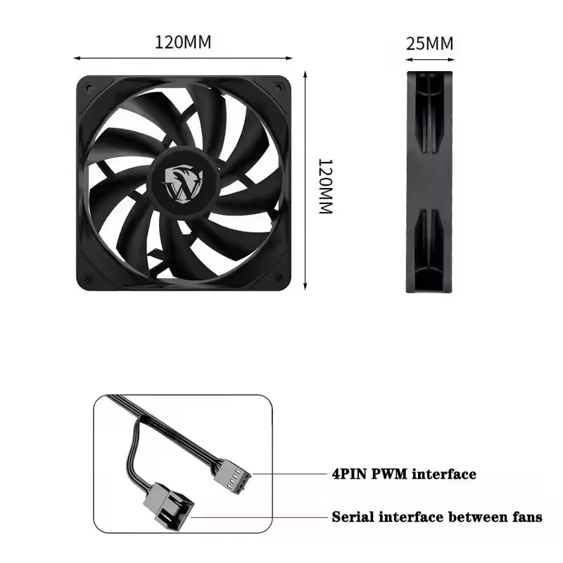 ICE Whale IW-12025 120mm Cooli - Case Fan Controller 评论和价格