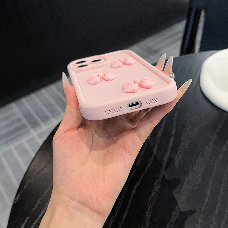 Pink Bow Tie Phone Case For iP - Matte Pc Case 评论和价格